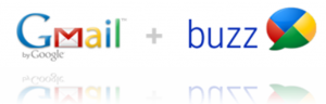 Logos of Google Buzz social network and Gmail