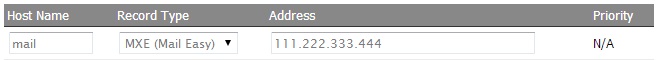 DNS management MXE